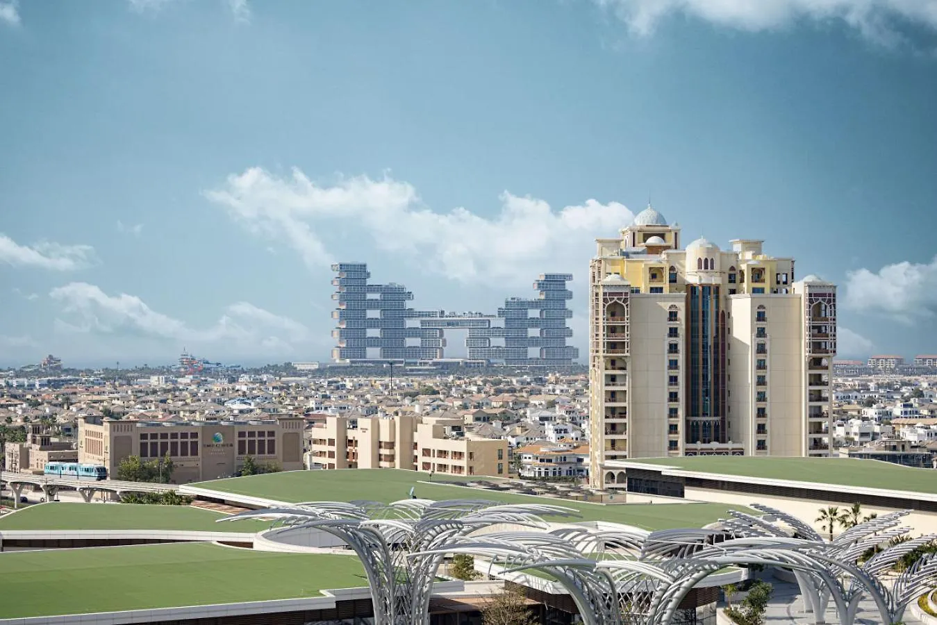 Seven Palm Apartment With Private Beach Access And Infinity Pool Dubaj